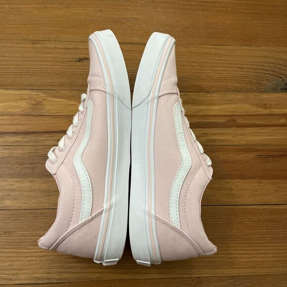 VANS Old Skool Pink Low top Sneaker Shoes Missy Size 6 Casual School Skateboard - Picture 8 of 13
